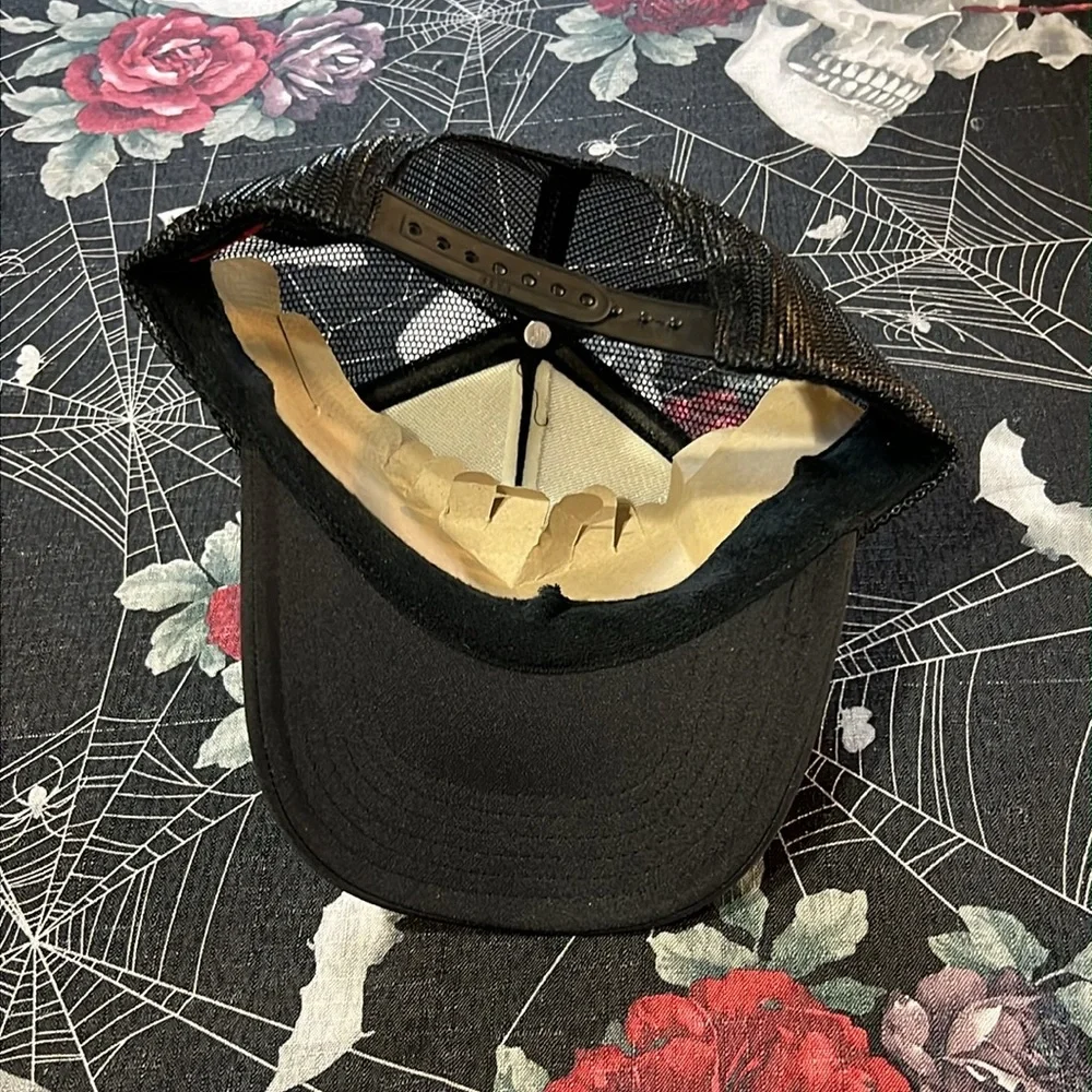 NWT 2023 DON TOLIVER x TRAVIS SCOTT JACK BOYS LOVESICK TOUR BLK/PINK TRUCKER HAT - Picture 5 of 6